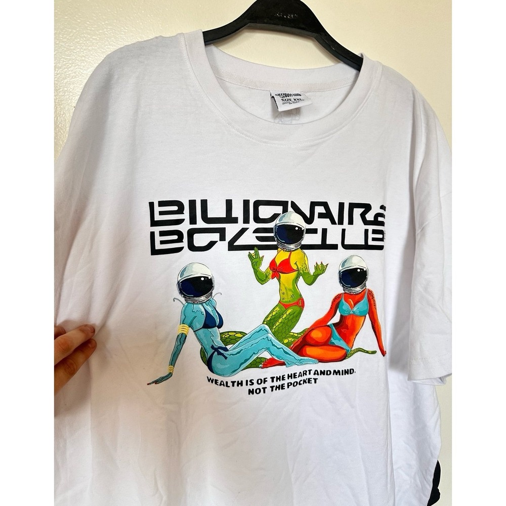 NWT Billionaire Boys Club White Pinup Girls Short Sleeve T-Shirt XXL - Picture 3 of 7